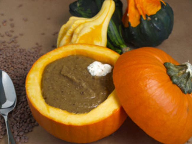 Pumpkin Lentil Soup