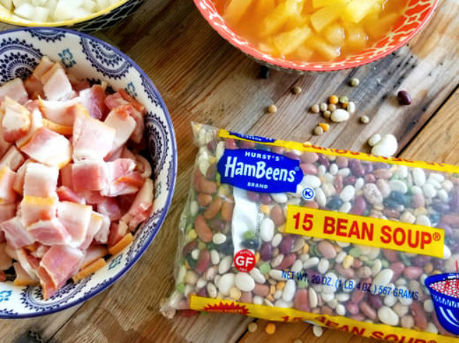 Pineapple and Bacon Baked Beans