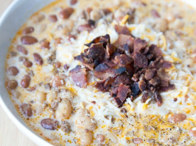 Bacon Cheeseburger Chili