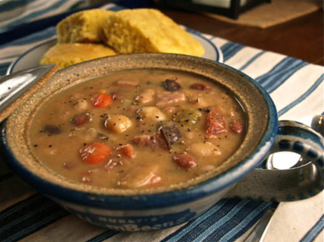 Honey Ham and Beans