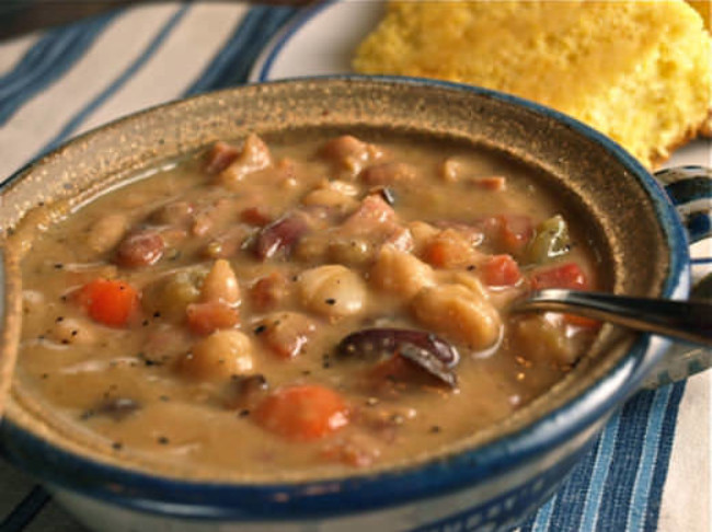 Honey Ham and Beans