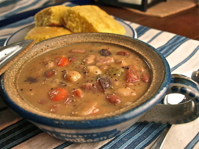 Honey Ham and Beans
