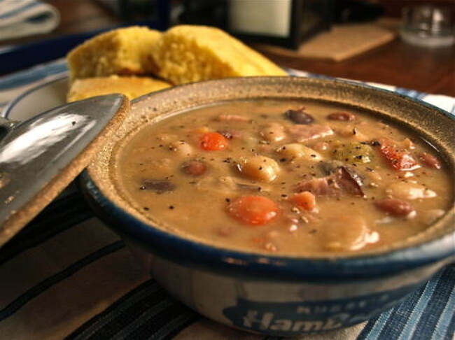 Honey Ham and Beans
