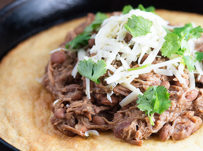 Green Chile Pulled Pork and Pintos