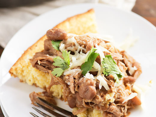 Green Chile Pulled Pork and Pintos