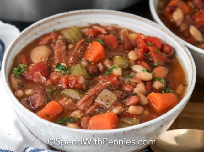 Instant Pot Ham and Bean Soup
