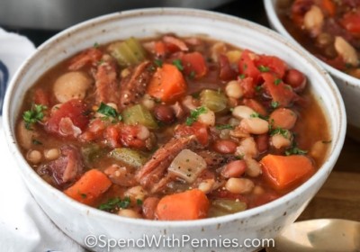 Instant-Pot-Ham-and-Bean-Soup-1-Spend With Pennies-5-CROPPED