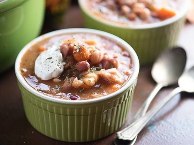 Slow Cooker Cajun Ham & Beans