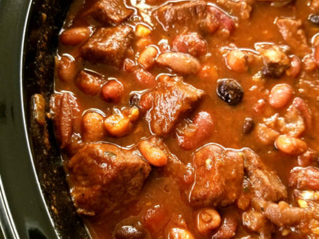 Slow Cooker Chipotle Steak Chili