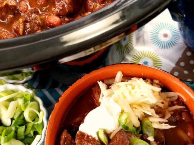 Slow Cooker Chipotle Steak Chili