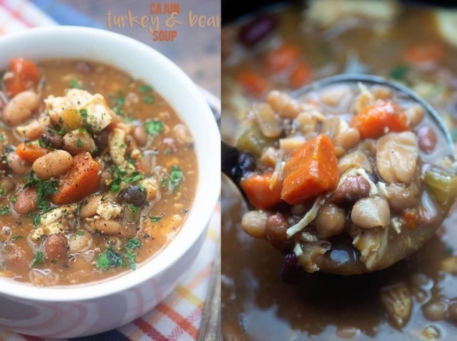 Cajun Turkey and Bean Soup