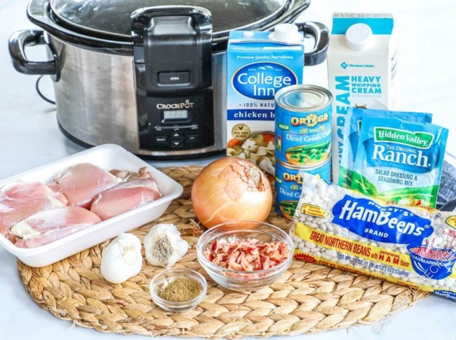 Bacon Ranch White Chicken Chili