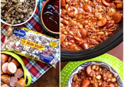 377 3 Meat Cowboy Beans Collage