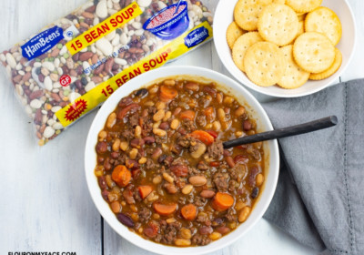 Pressure-cooker-bean-and-ground-beef-soup-recipe