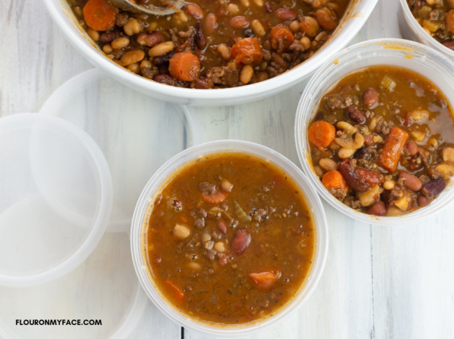Instant Pot 15 Bean Soup with Ground Beef