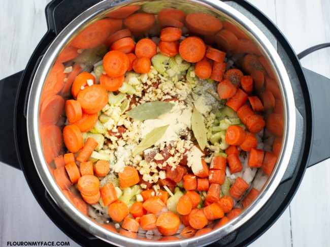 Instant Pot 15 Bean Soup with Ground Beef
