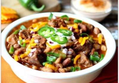 210 Beefy 15 Bean Chili Crockpot Recipe