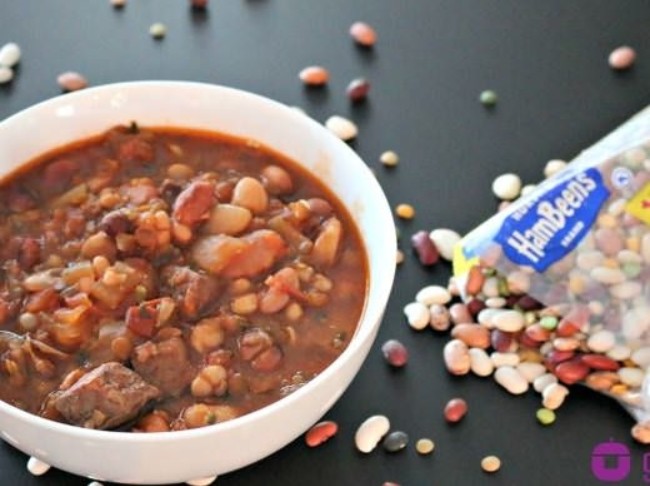 Slow Cooker 15 Bean Tomato & Beef Soup