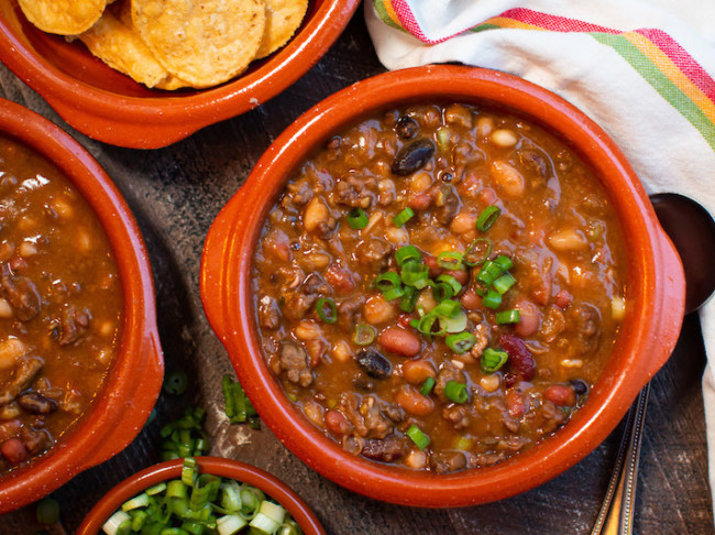 Slow Cooker Taco 15 Bean Soup