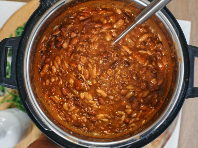 Hearty Italian Bean & Orzo Stew