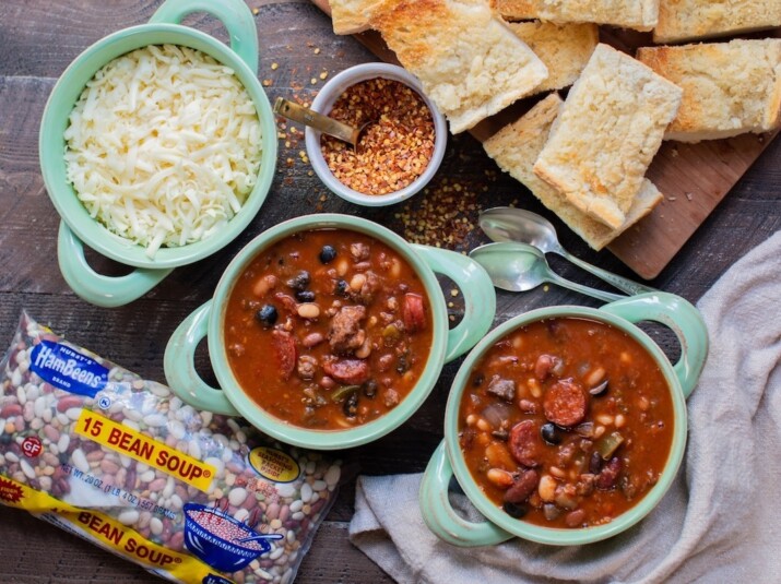 Slow Cooker Pizza 15 Bean Soup