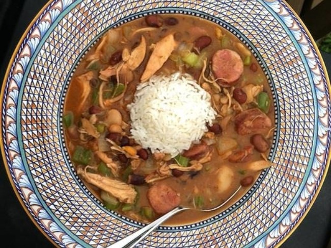 15 Bean Chicken and Sausage Gumbo
