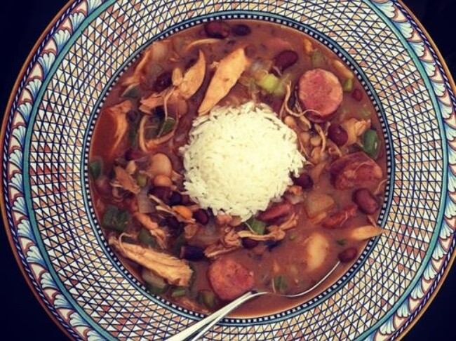 15 Bean Chicken and Sausage Gumbo