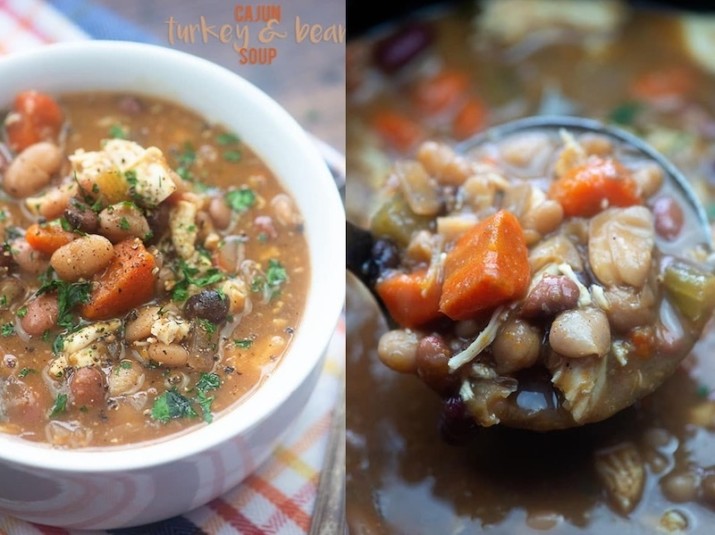 Cajun Turkey and Bean Soup