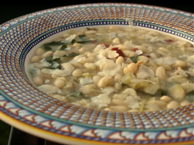 White Bean Soup with Pancetta and Swiss Chard