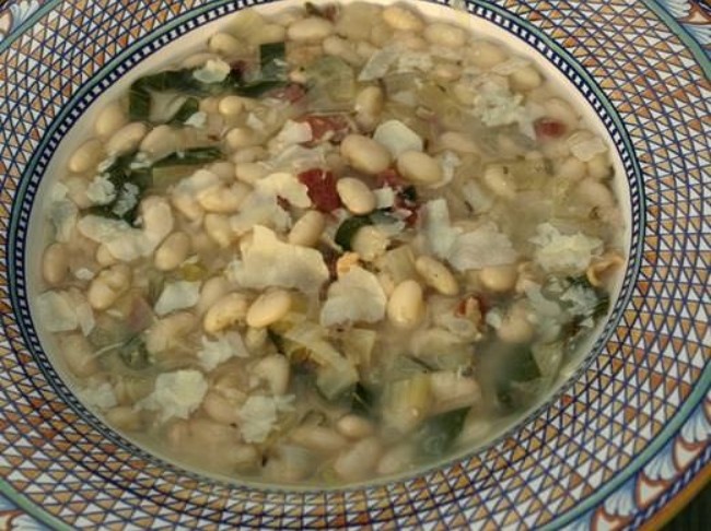 White Bean Soup with Pancetta and Swiss Chard