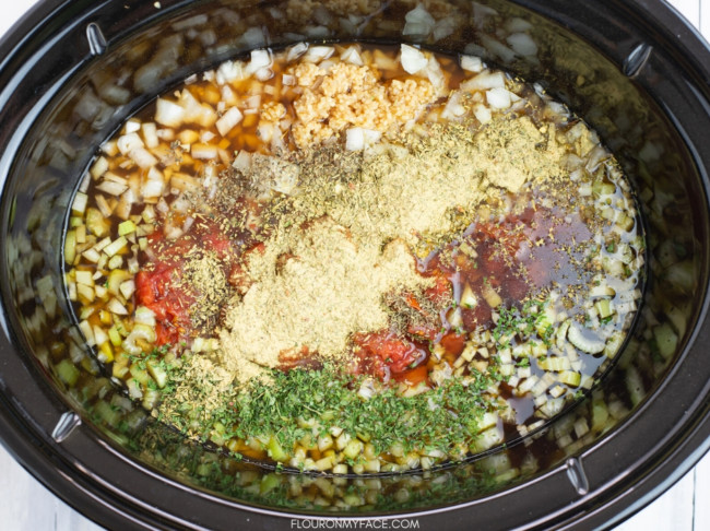 Crock Pot Italian Bean Meatball Soup