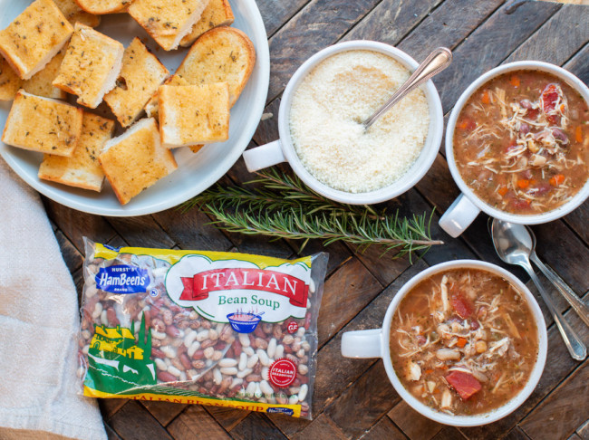Slow Cooker Italian Chicken Bean Soup