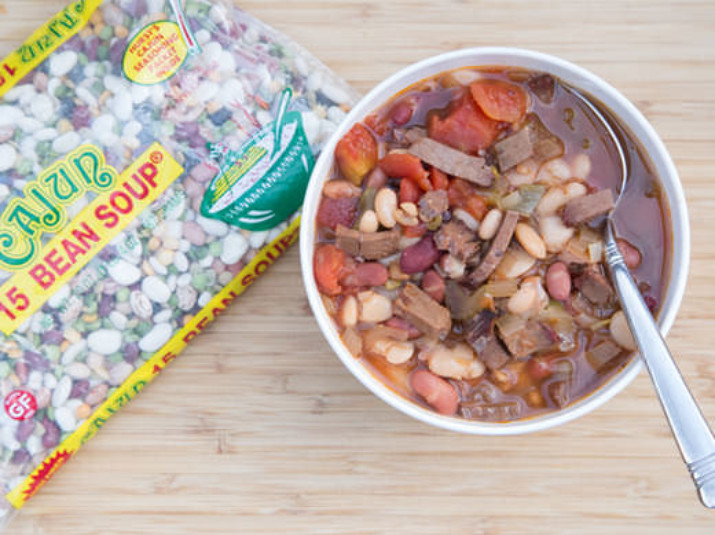 Smoky Brisket Cajun Bean Soup